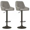 vidaXL Barski stolci 2 kom svjetlosivi bar&scaron;unasti