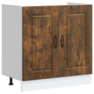 vidaXL Donji ormarić za sudoper Kalmar boja hrasta 80x46x81,5cm drveni