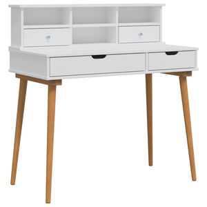 vidaXL Set toaletnog stolića FAUSKE 2 kom. Bijela 100 x 50 x 103,5 cm