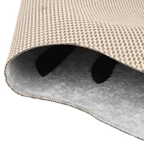 vidaXL Tepih crno-bijeli zebrasti 120 x 170 cm perivi i