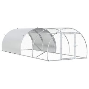 vidaXL Koko&scaron;injac Srebrna 400 x 150 x 100 cm Pocinčani čelik