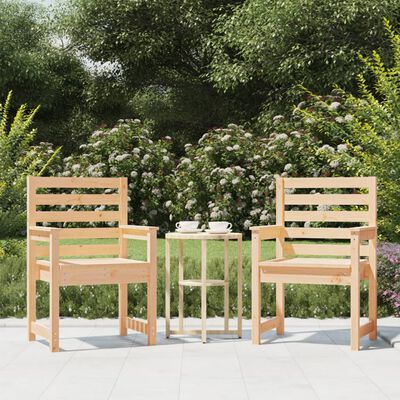 vidaXL Vrtne stolice 2 kom 60 x 48 x 91 cm od masivne borovine