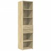 vidaXL Visoka komoda hrasta sonome 45x42,5x185cm od konstruiranog drva