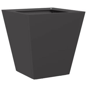 vidaXL Vrtna sadilica crna 30 x 30 x 30 cm čelična