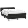 vidaXL Box spring krevet s madracem crni 160x210 cm bar&scaron;unasti