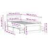 vidaXL Okvir kreveta bez madraca s uzglavljem 75 x 190 cm od borovine