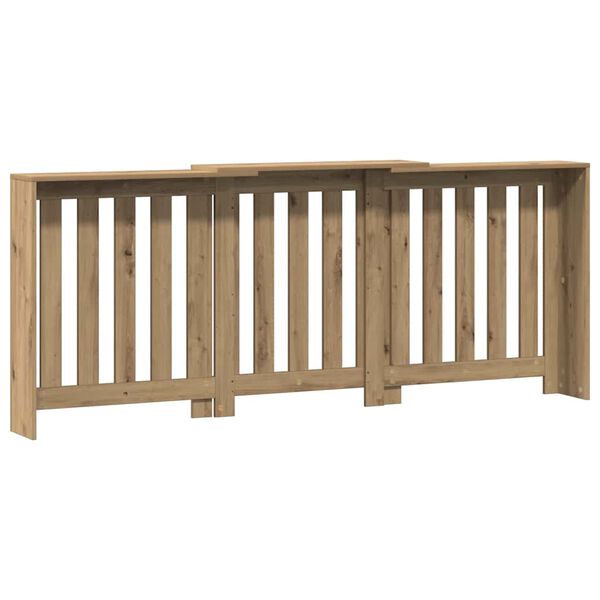 vidaXL Pokrov za radijator boja artisian hrast 205x21,5x83,5 cm drveni
