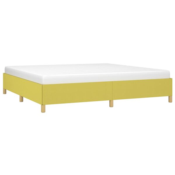 vidaXL Okvir za krevet bez madraca zeleni 200x200 cm od tkanine