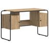 vidaXL Stol s pohranom Hrast artisan 120 x 50,5 x 75,5 cm