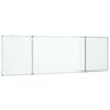 vidaXL Magnetna bijela ploča sklopiva 200 x 60 x 1,7 cm aluminijska