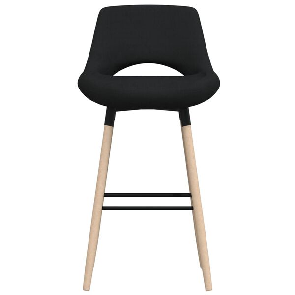 vidaXL Barski stolac od tkanine crni