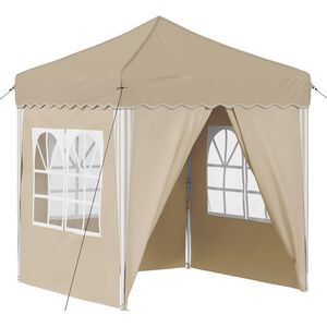 vidaXL Rastezljivi &scaron;ator za zabave 195 x 195 x 245 cm Krem