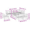 vidaXL 9-dijelni set vrtnih sofa od impregnirane borovine