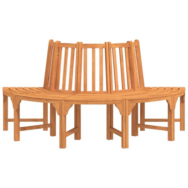 vidaXL Polukružna klupa oko stabla &Oslash; 208 cm masivno drvo eukaliptusa