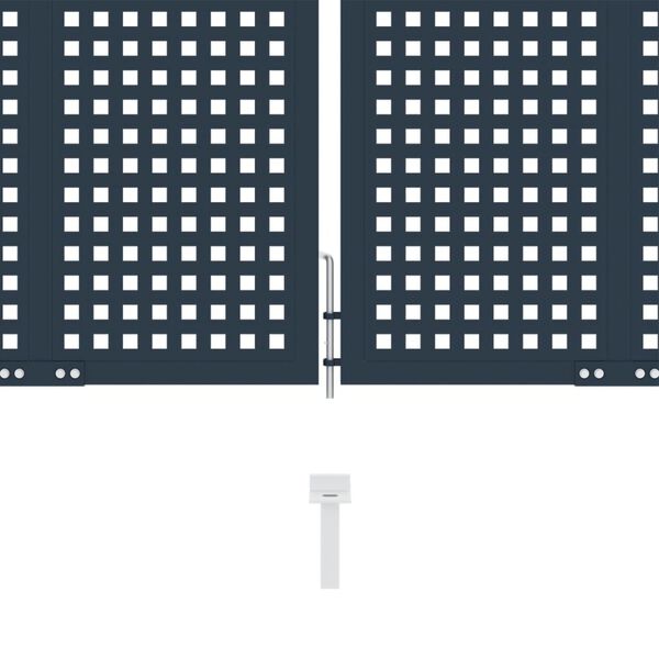 vidaXL Vrata za ogradu antracit 404x75 cm čelik
