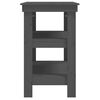 vidaXL Radni stol sivi 110,5 x 50 x 80 cm od masivne borovine