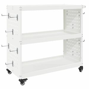 vidaXL Količar za alate Bijela 75 x 35 x 73 cm Čelična vrata