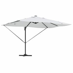 vidaXL Suncobran 352 x 251 x 265 cm Poliester i aluminij Pijesak