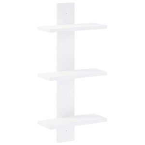 vidaXL Zidna polica Bijela 30 x 13,5 x 64,5 cm Prerađeno drvo