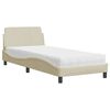 vidaXL Krevet s madracem Dover krem 80 x 200 cm od tkanine