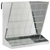 vidaXL Hranilica za sijeno Srebrno 71 x 33 x 70 cm Cinkani čelik