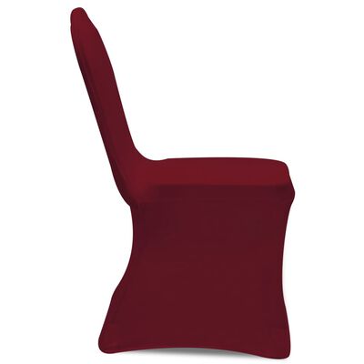 vidaXL Navlake za stolice rastezljive bordo 30 kom