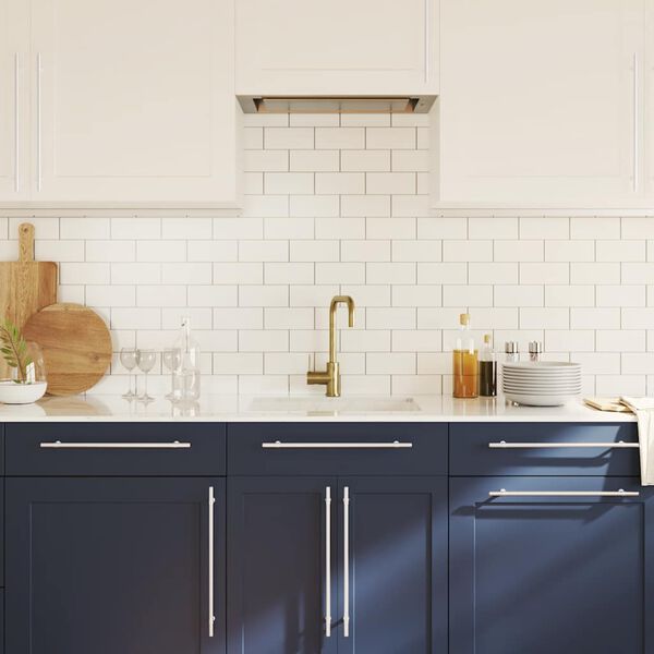 vidaXL Ručke za ormarić 5 kom srebrne 320 mm od nehrđajućeg čelika