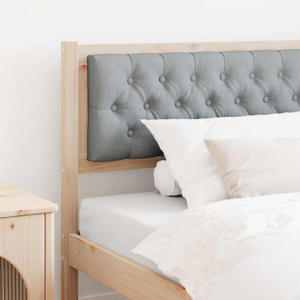 vidaXL Uzglavlje Ostalo Smeđa i svijetlo siva 100 cm Masivna borovina