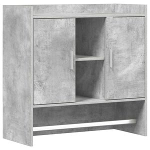 vidaXL Polica na zidu Zidna montaža Betonska siva 80 x 36 x 80 cm