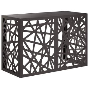 vidaXL Pokrov za klima uređaj Crna 90 x 40 x 60 cm Čelik