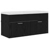 vidaXL Kupaonski ormar Crni hrast 100 x 38,5 x 46 cm Konstruirano drvo