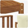 vidaXL Set vanjskih sofa s jastukom 5 pcs Prirodna i krem