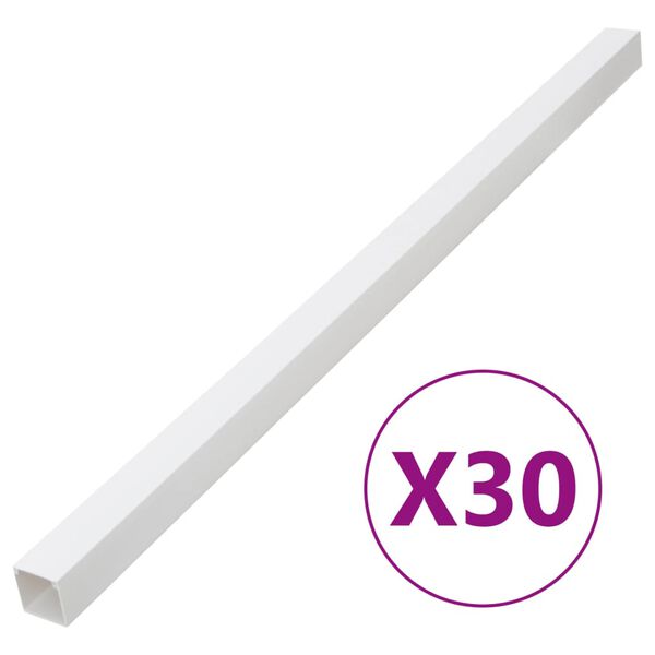 vidaXL Kanalice za kabele 60 x 40 mm 30 m PVC