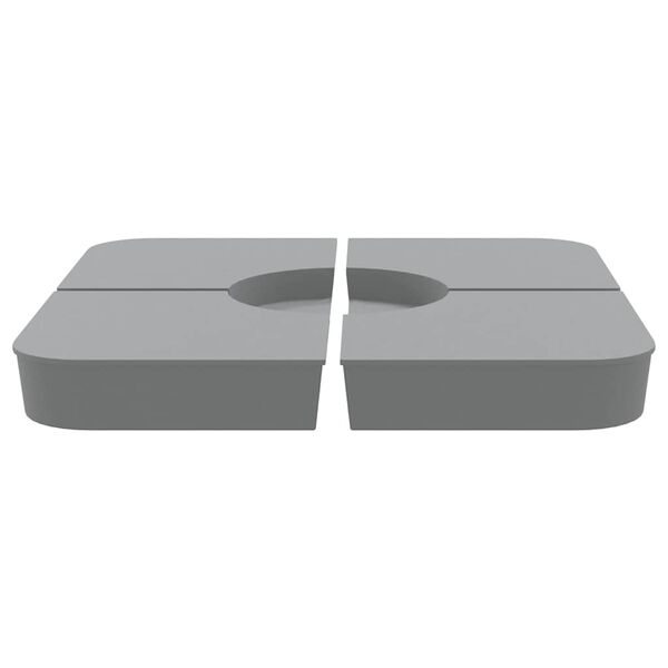 vidaXL 4-dijelni set suncobrana za križni suncobran 100 kg PP