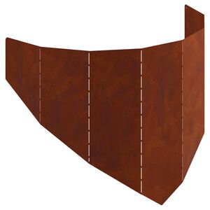 vidaXL Ograda oko Travnjaka 100 x 45 cm Čelik Rđa