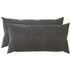 vidaXL Presvlaka za jastuk 2 pcs HEERLEN Tamnosiva 40 x 80 cm Bar&scaron;un
