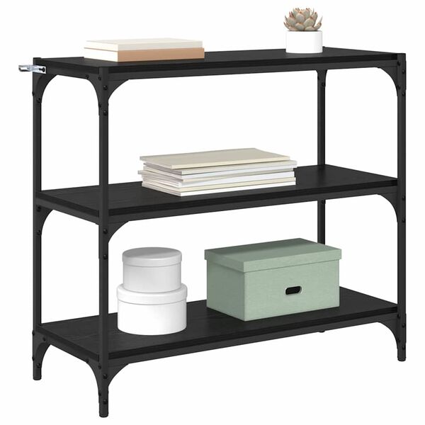 vidaXL Ormarić za knjige Crni hrast 80 x 33 x 70,5 cm