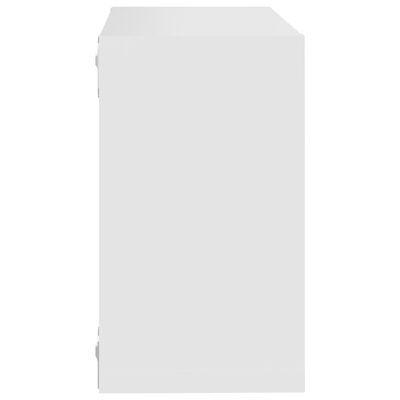 vidaXL Kockaste zidne police 2 kom bijele 26 x 15 x 26 cm