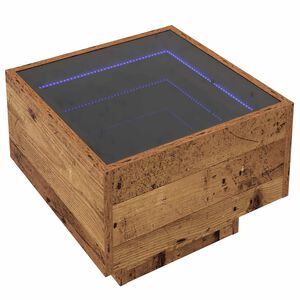 vidaXL Bocni stol Staro drvo 40 x 40 x 30 cm