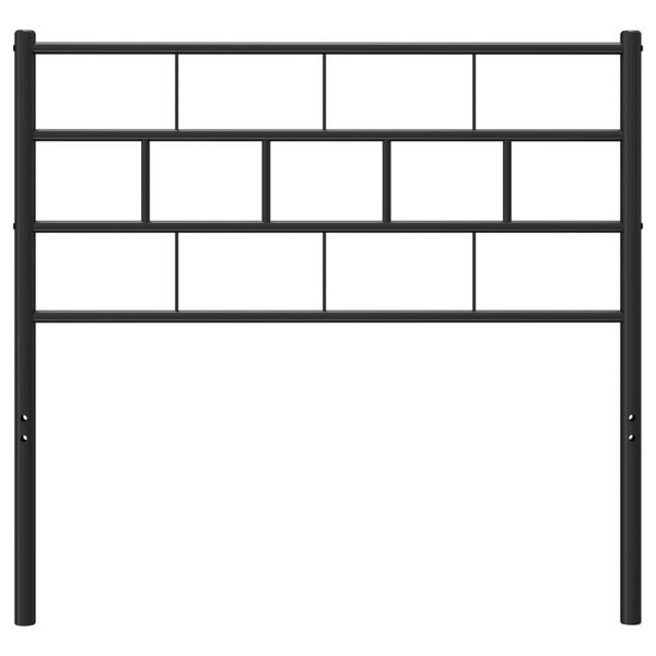 vidaXL Metalno zamjensko uzglavlje crno 90 cm