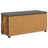 vidaXL Klupa za hodnik s jastukom Dimljeni hrast 100 x 38 x 46 cm