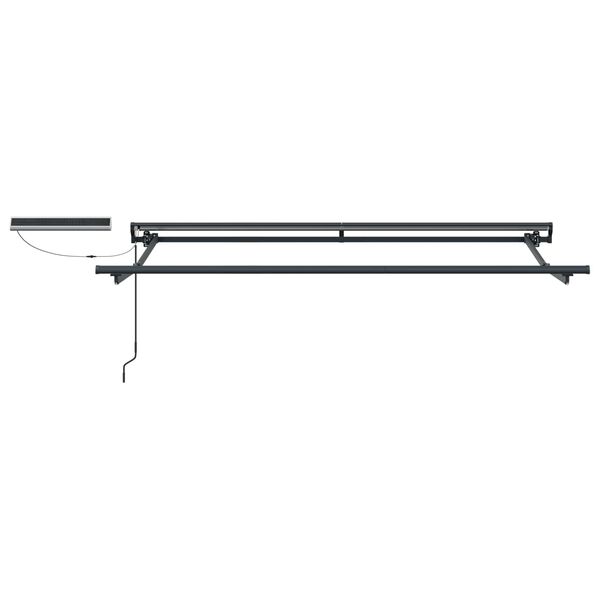 vidaXL Električna retraktabilna tenda Zelena i žuta 3,5 x 2,5 m