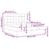 vidaXL Okvir kreveta s madracima crni 160x200cm od tkanine