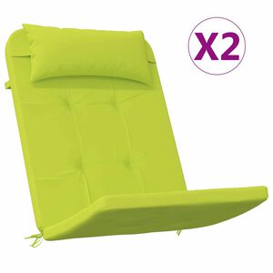 vidaXL Jastučići za stolice 2 kom. Oxford tkanina Svijetlo zelena.