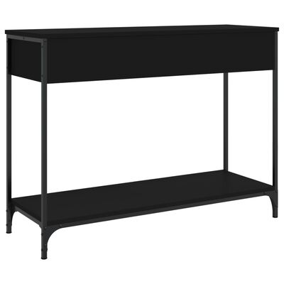 vidaXL Konzolni stol crni 100 x 34,5 x 75 cm od konstruiranog drva