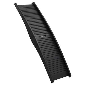 vidaXL Sklopiva rampa za pse crna 153 x 40 x 12,5 cm od plastike