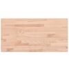 vidaXL Kupaonska radna ploča 100x50x1,5 cm masivna bukovina