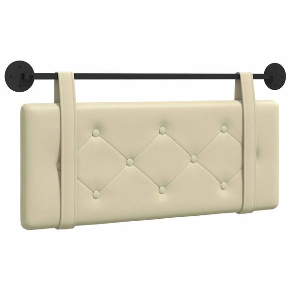 vidaXL Držeće uzglavlje Zidne Krema 100 cm Lažna koža