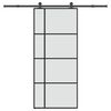 vidaXL Klizna vrata s priborom 90 x 205 cm od ESG stakla i aluminija