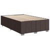 vidaXL Krevet box spring s madracem tamnosmeđi 120 x 190 cm od tkanine